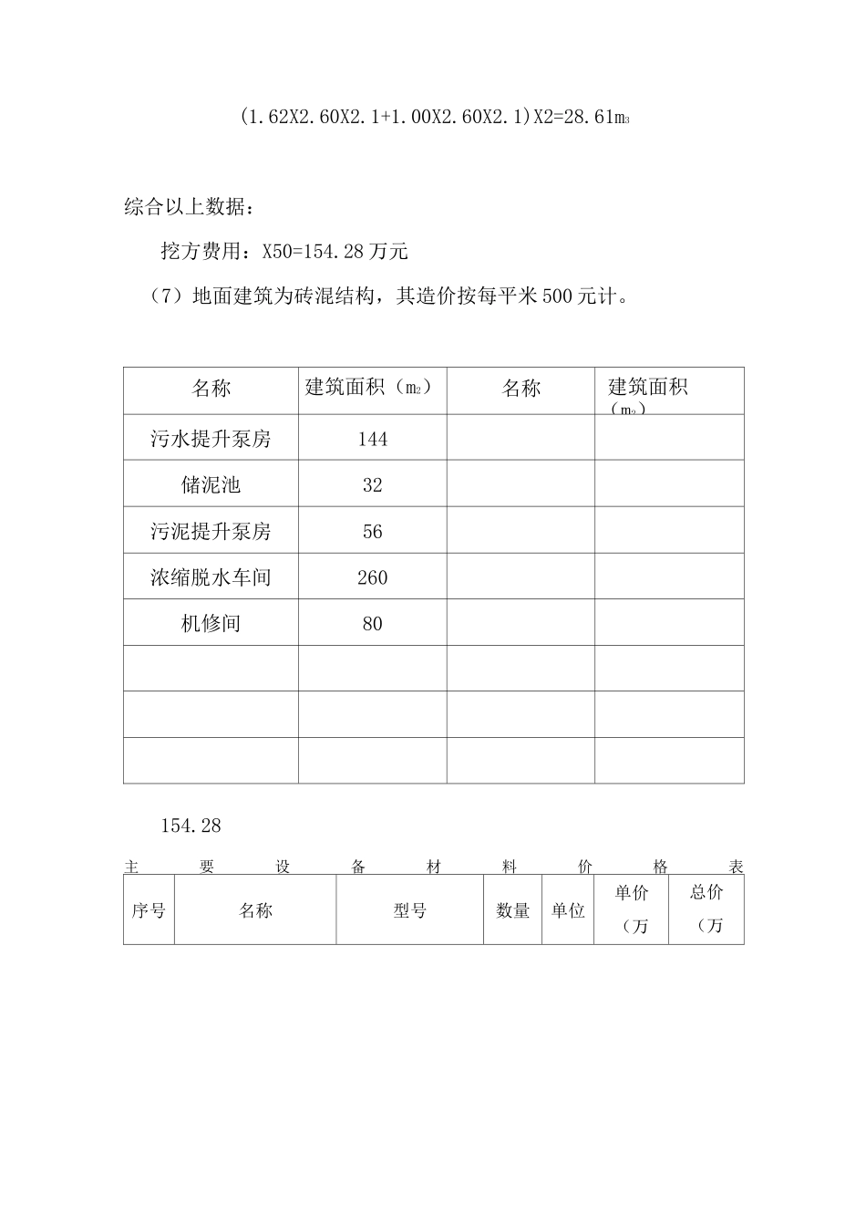 污水处理厂厂工程概预算_第3页
