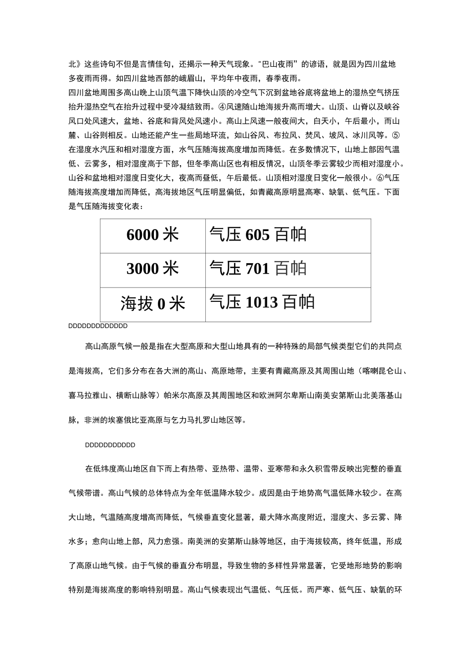 高山高原气候主要特点_第2页