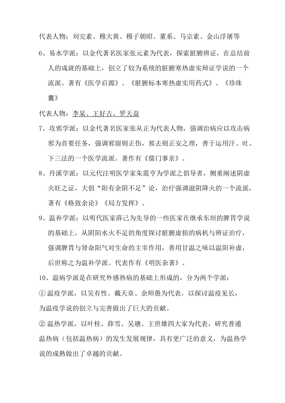 中医各家学说辅导资料_第2页