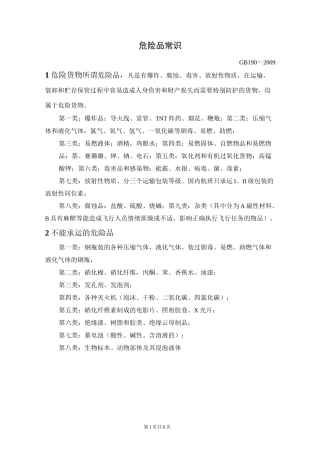 危险货物包装标志
