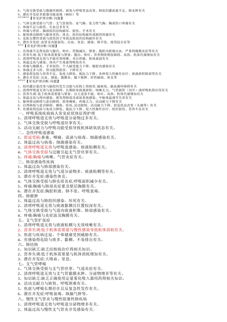 护理诊断汇总_第3页