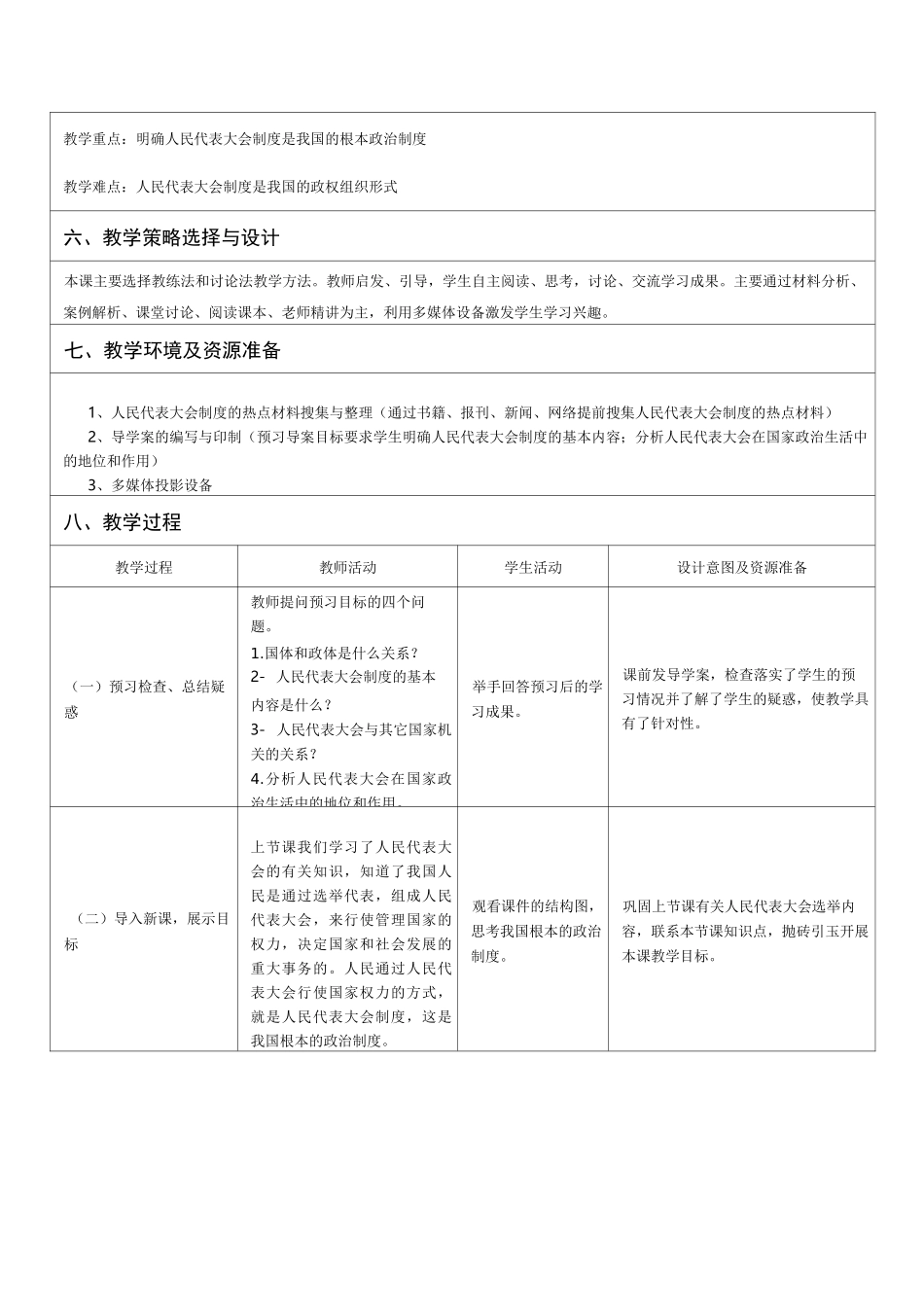 (完整版)高中思想政治教育教学设计_第2页