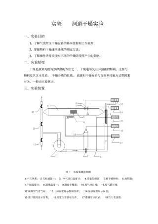 试验5、干燥试验讲解