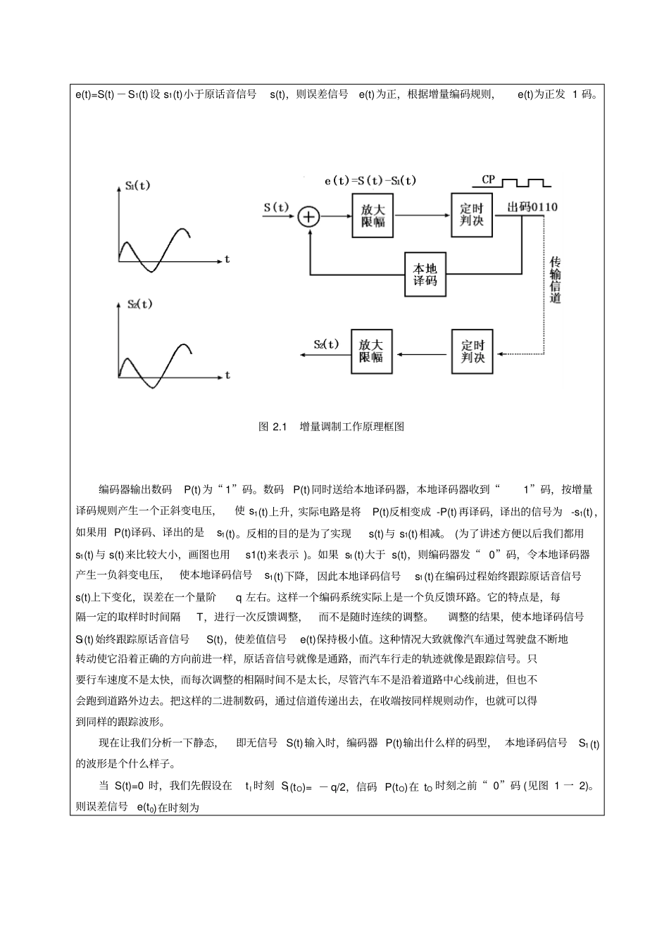 试验七、八ΔM编码、译码综合试验汇总_第2页