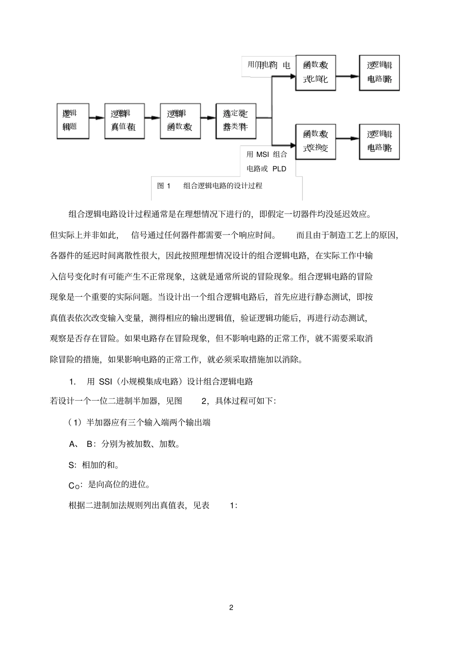试验七组合逻辑电路的设计_第2页