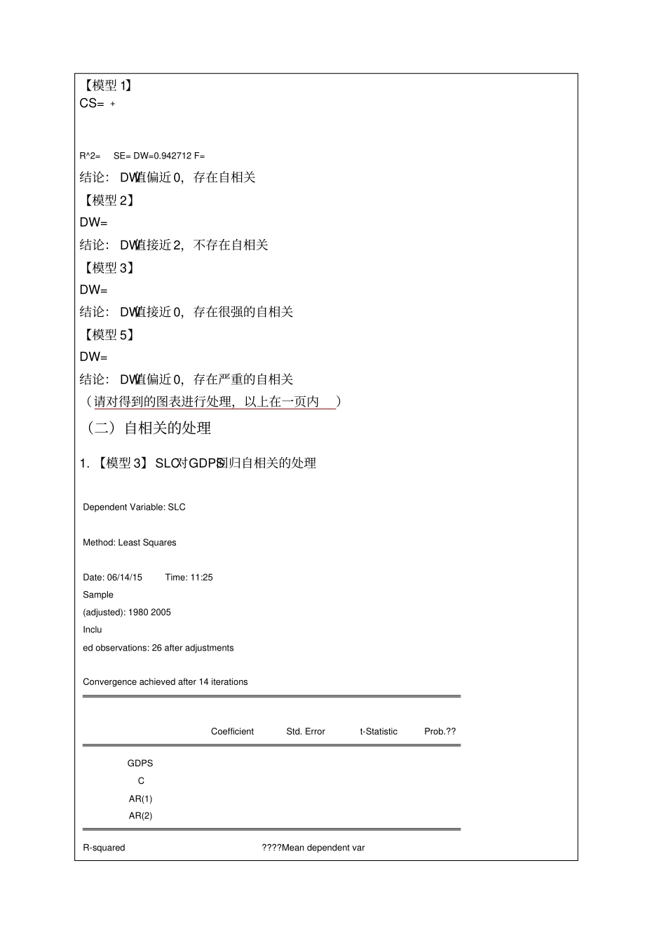 试验六自相关模型的检验和处理_第3页