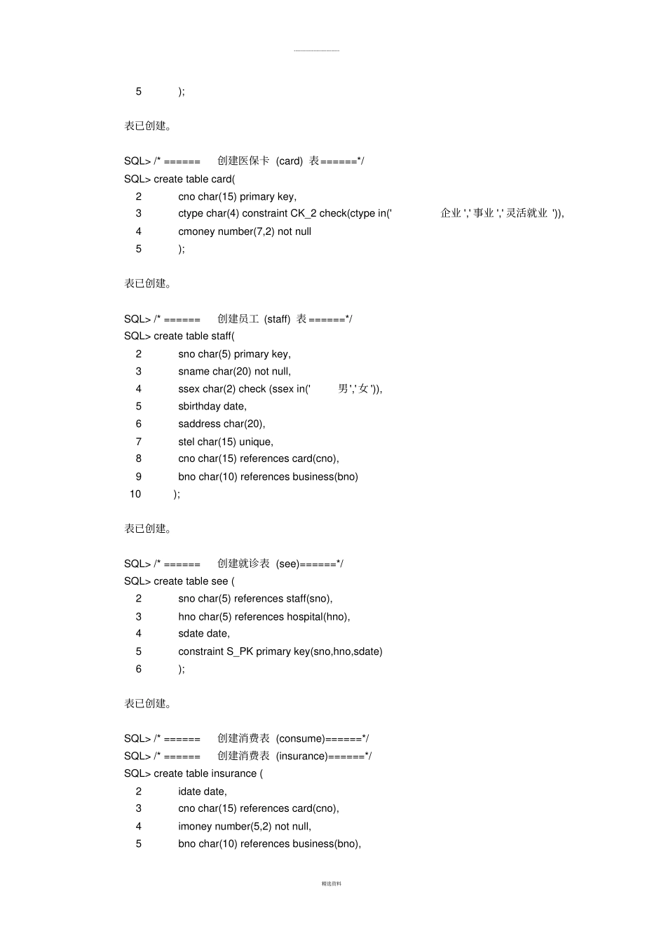 试验四--oracle对象管理及使用_第2页