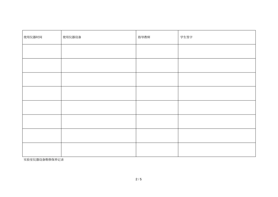 试验室使用记录表_第2页