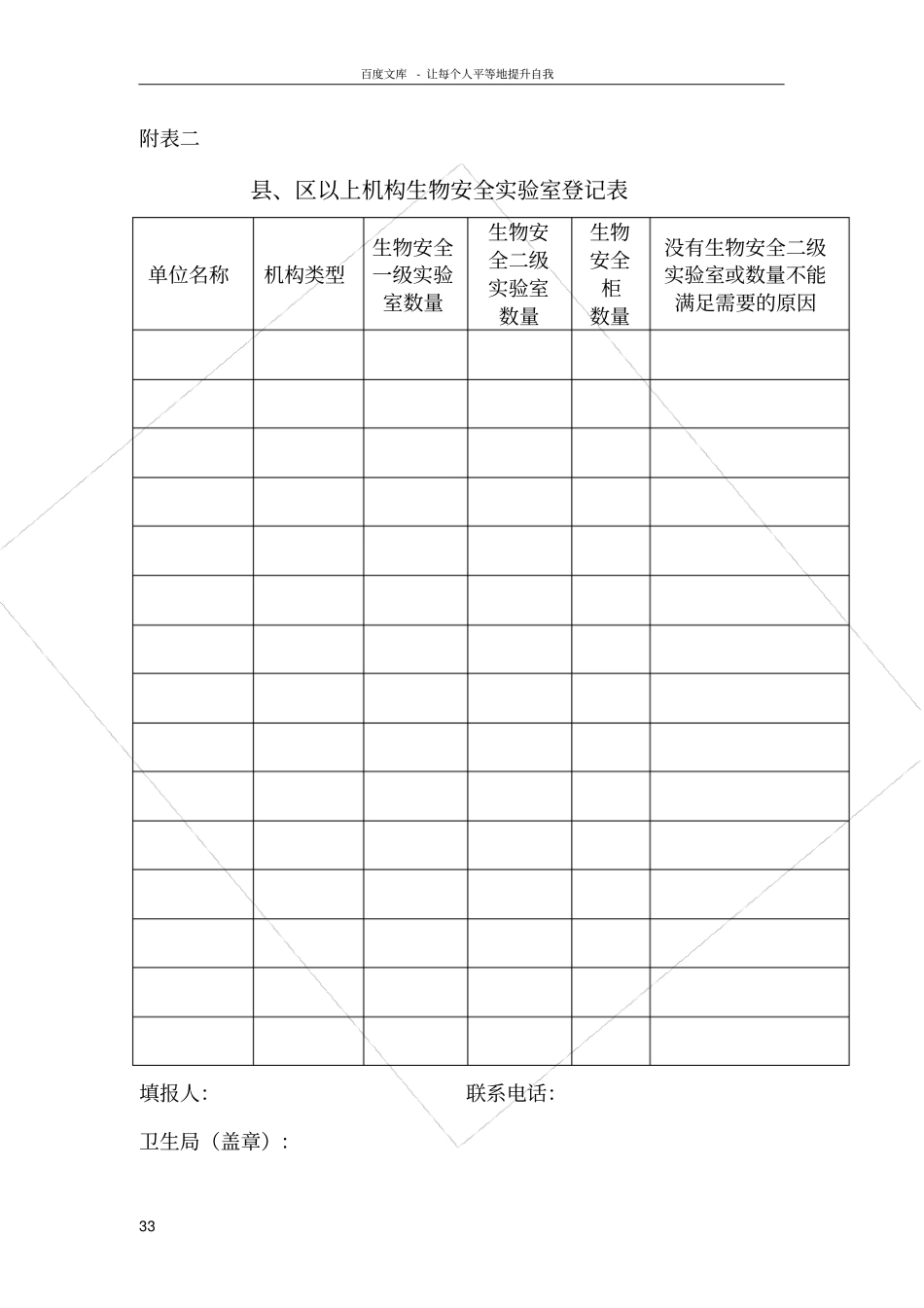 试验室生物安全自查表_第3页