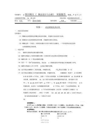 试验报告余双