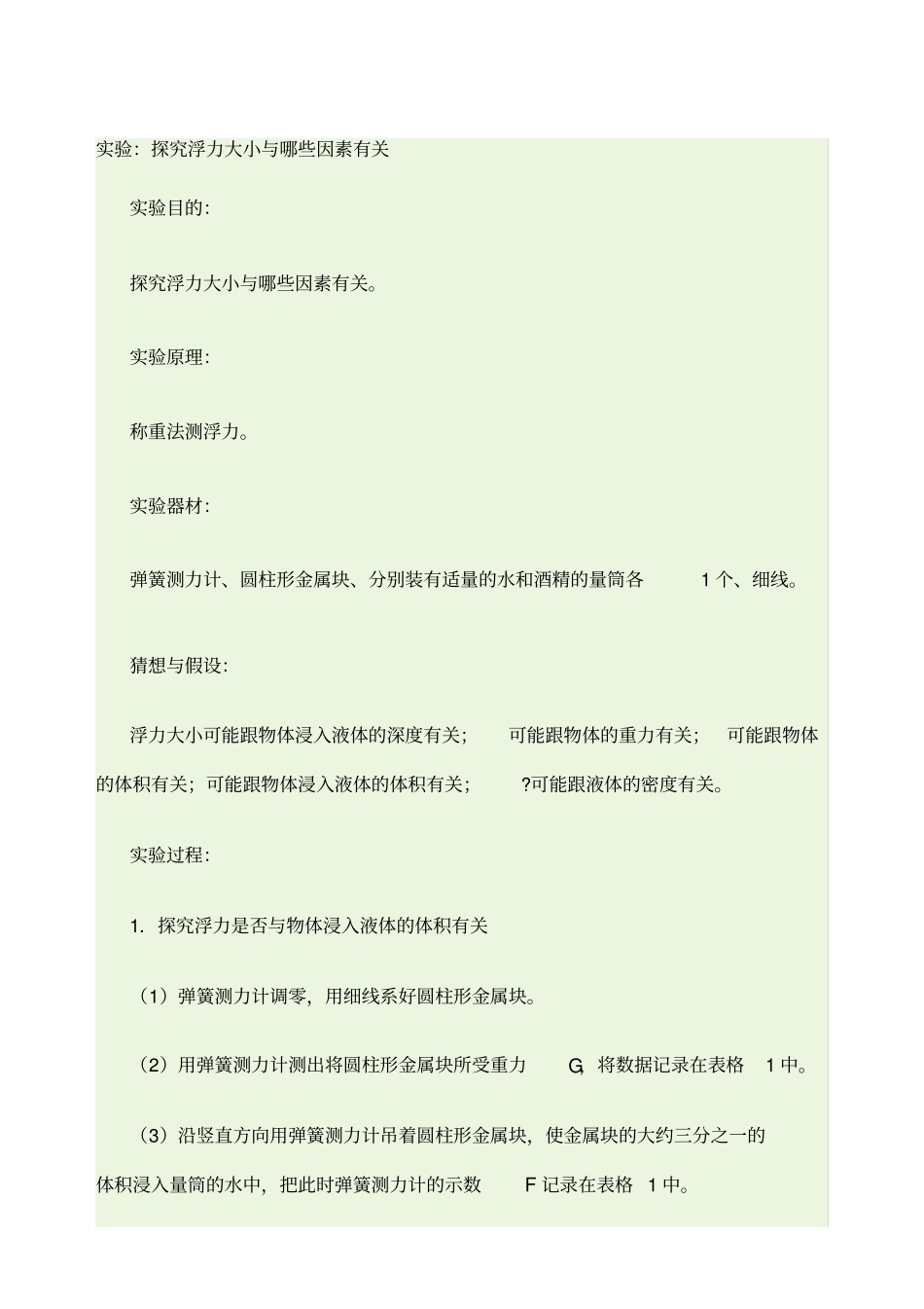 试验探究浮力大小与哪些因素_第1页