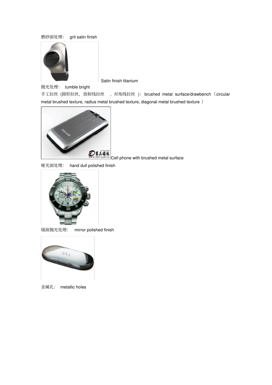 详细解析加工工艺材料及中英文对照_第2页