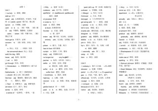 详细：人教版高中英语单词表电子版资料