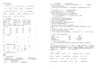 语文s版六年级上册总复习要点选用讲解