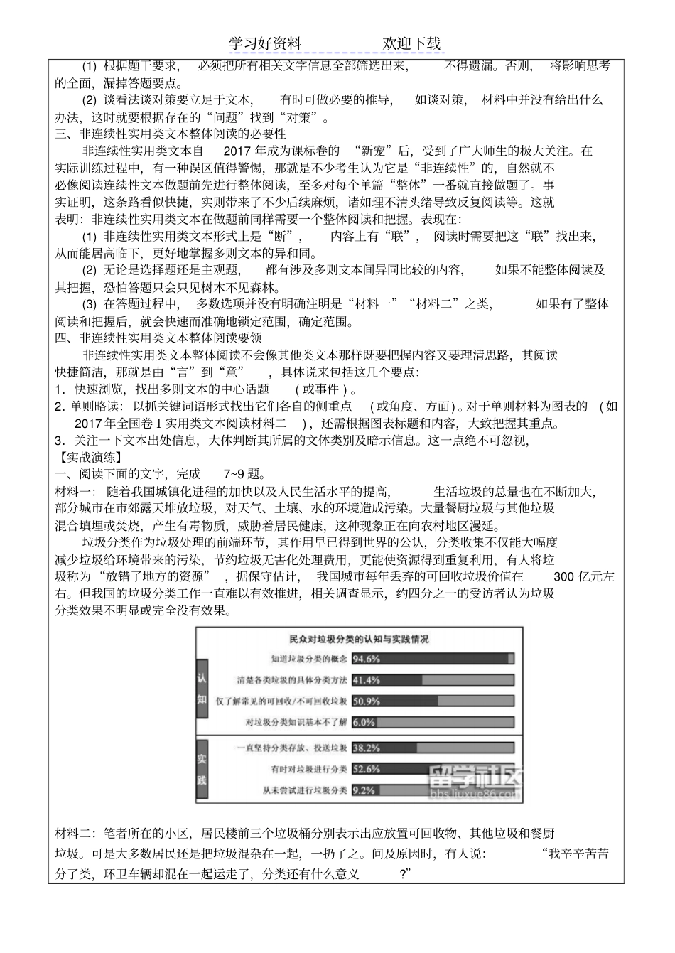 语文专题复习——非连续性文本阅读_第2页