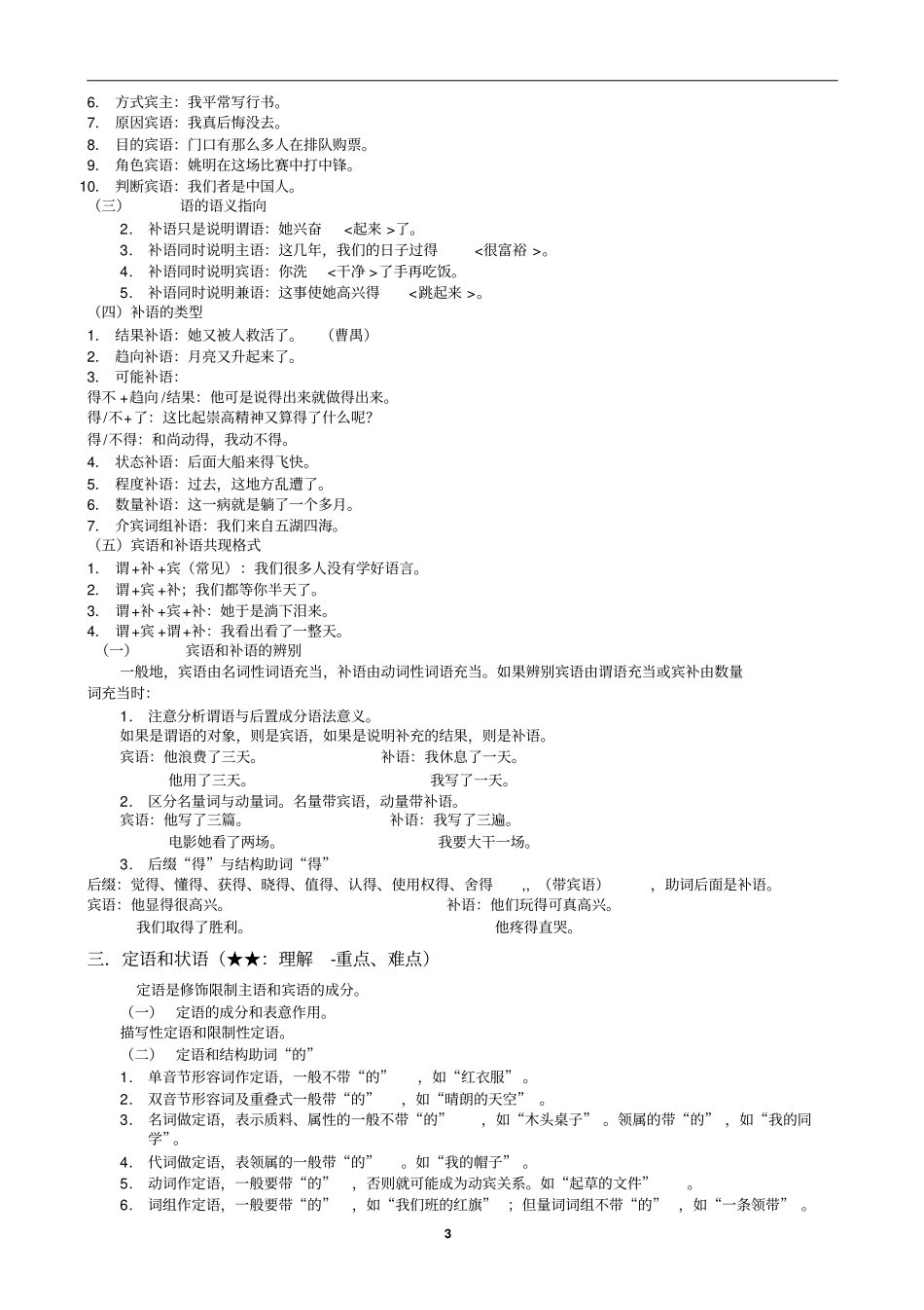 语言学、现代汉语、古代汉语笔记_第3页