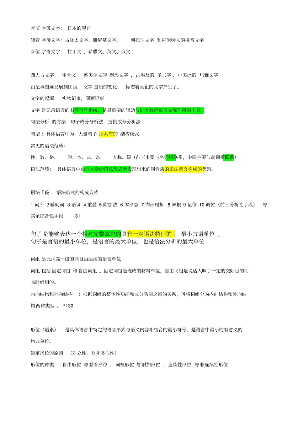 语言学概论简答论述_第2页