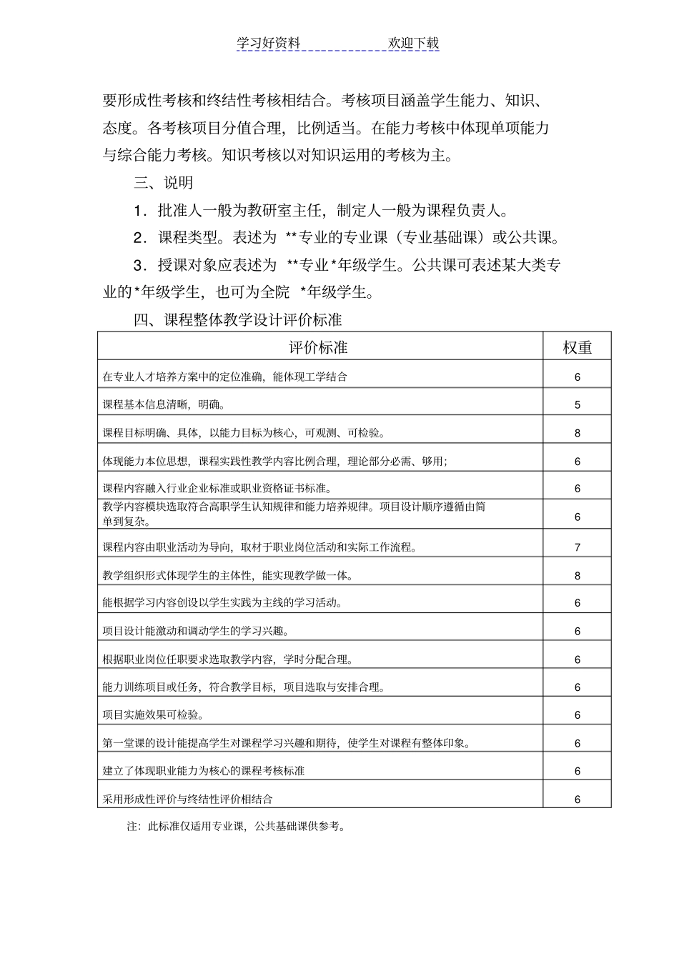 课程整体教学设计模板_第3页