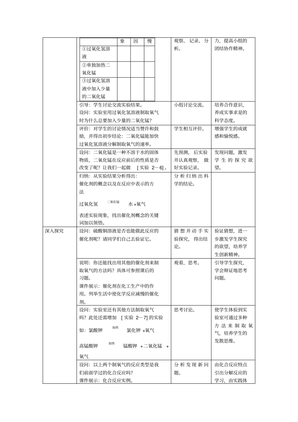 课题3制取氧气教学设计_第3页