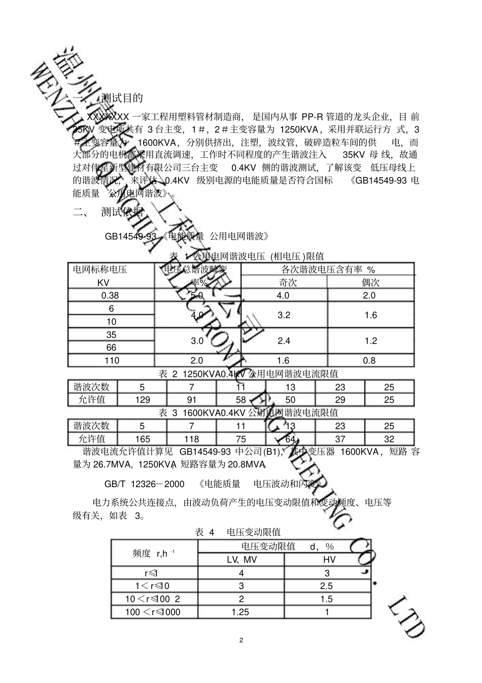 谐波测试分析报告参考样本_第3页