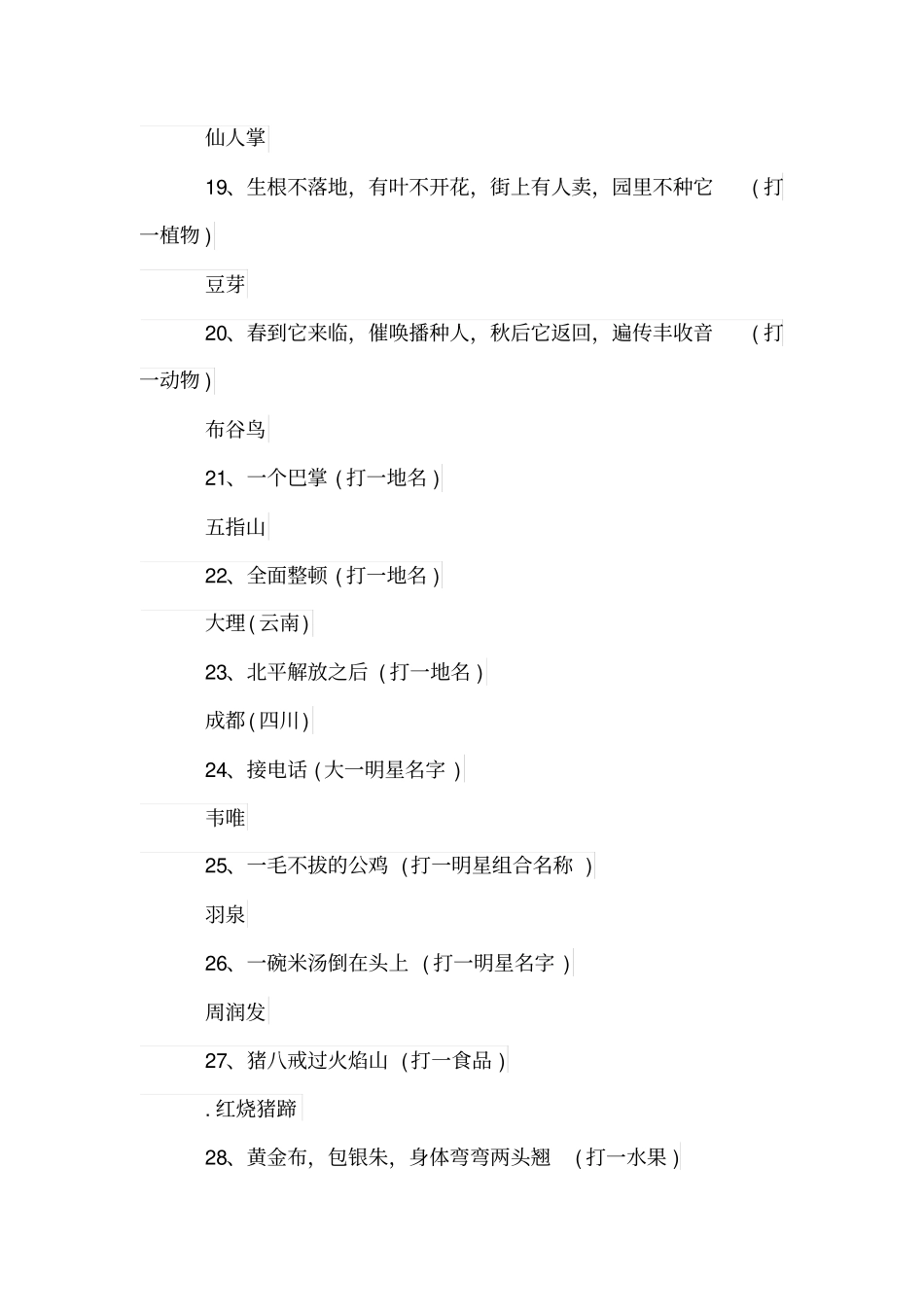 谜语游戏题目参考_第3页