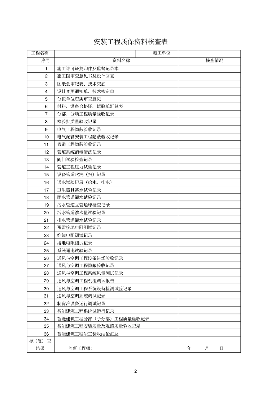 质保资料审查表_第2页