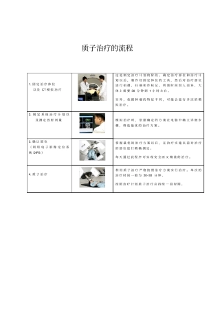 质子治疗的流程