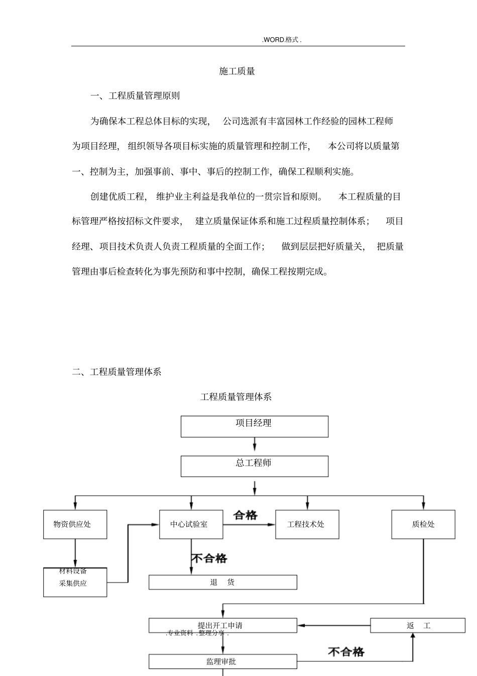 质量管理体系施工组织方案_第1页