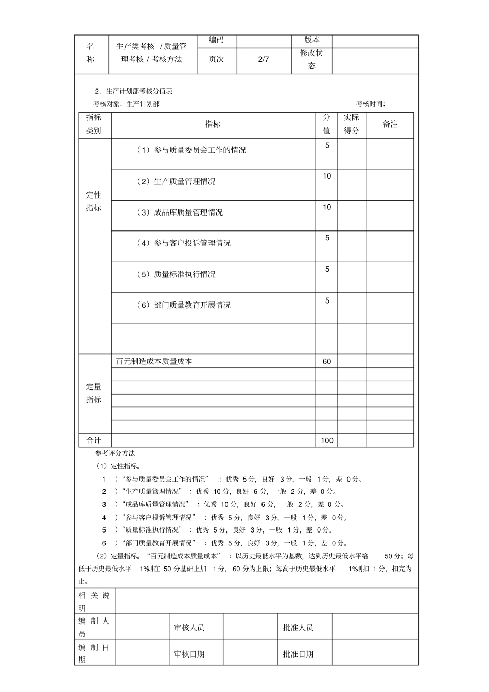 质量管理考核考核方法_第2页