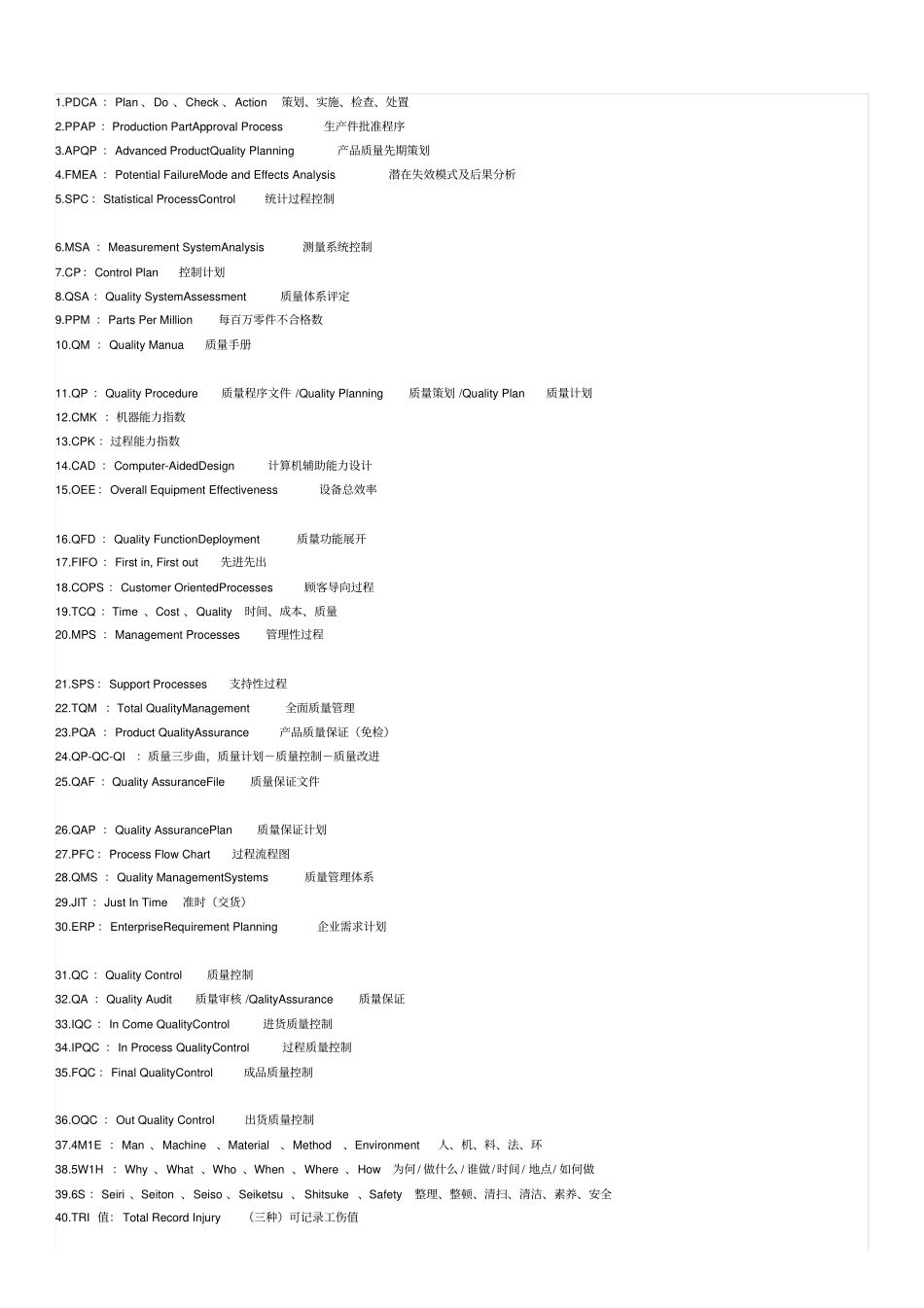 质量英文词汇_第2页