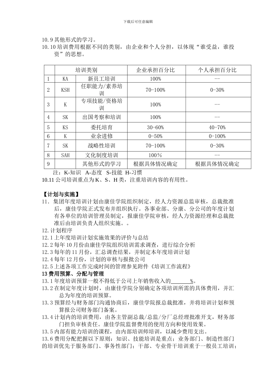 员工培训管理办法模板_第3页