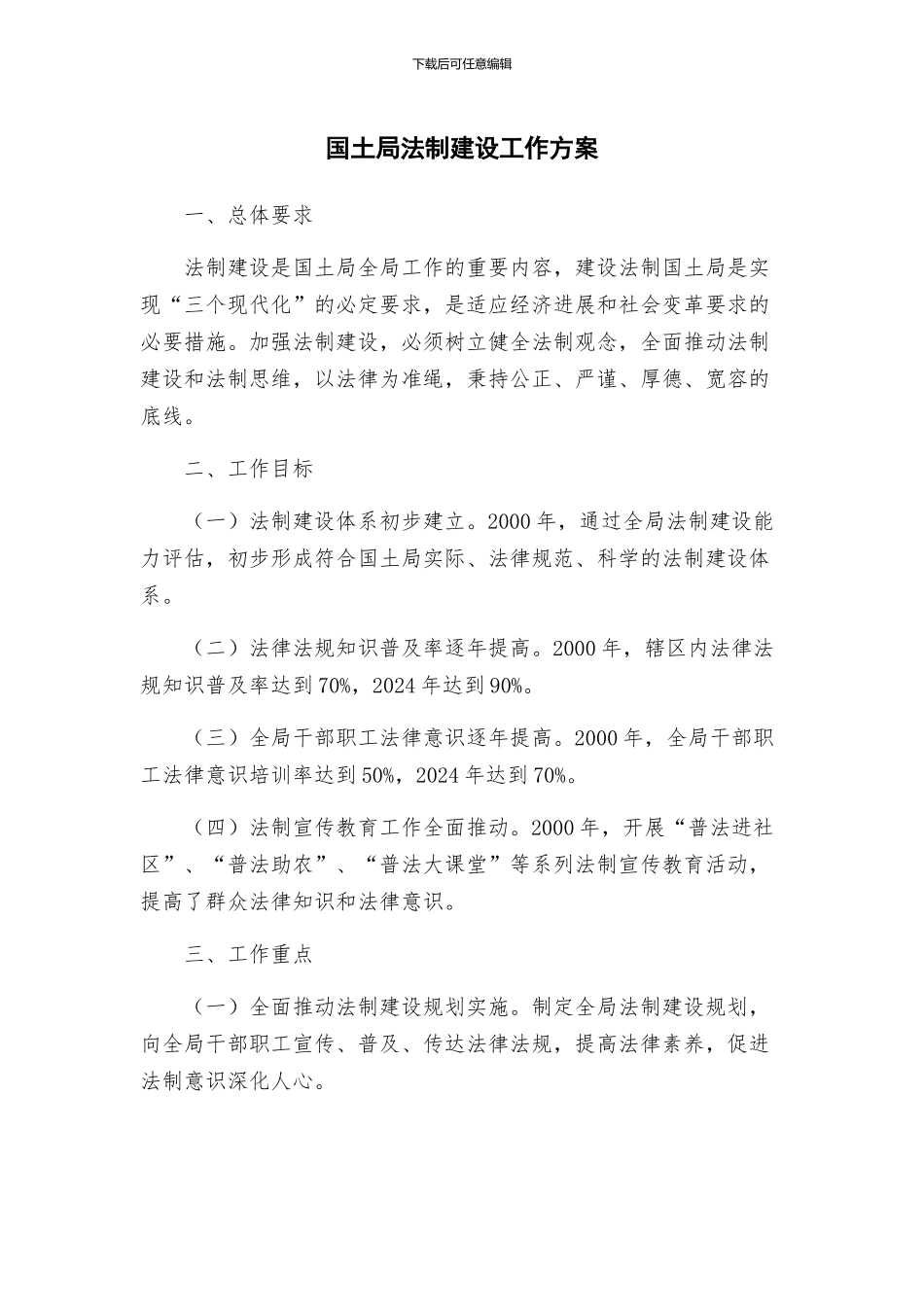 国土局法制建设工作方案_第1页