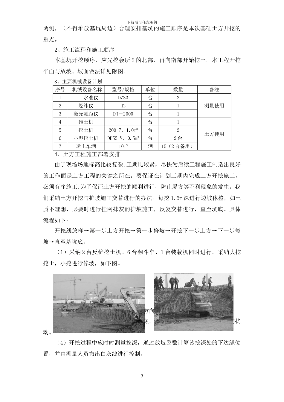 土方开挖施工组织设计方案_第3页