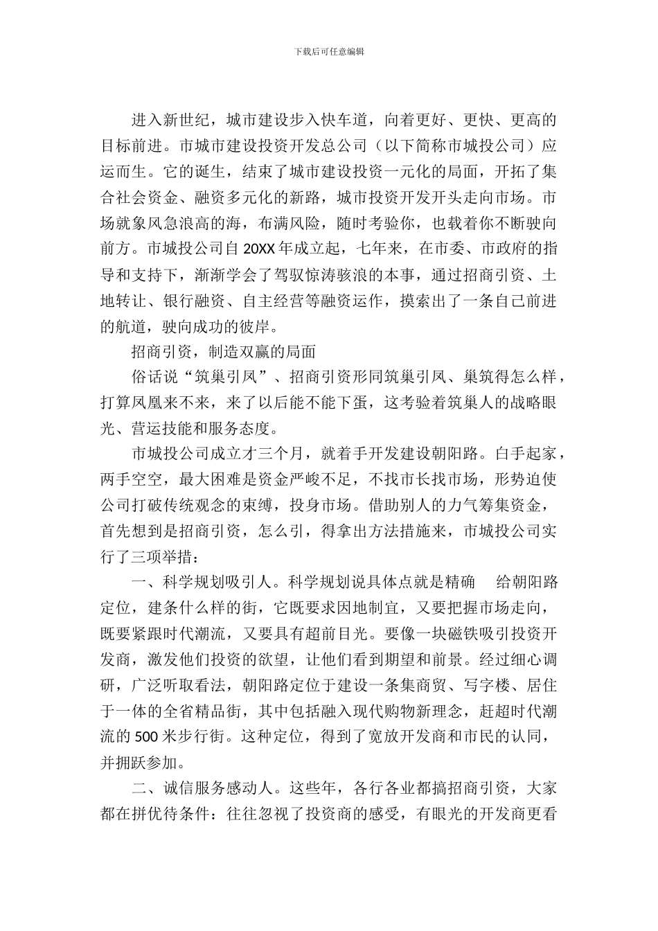 城投公司多元化考察报告_第2页