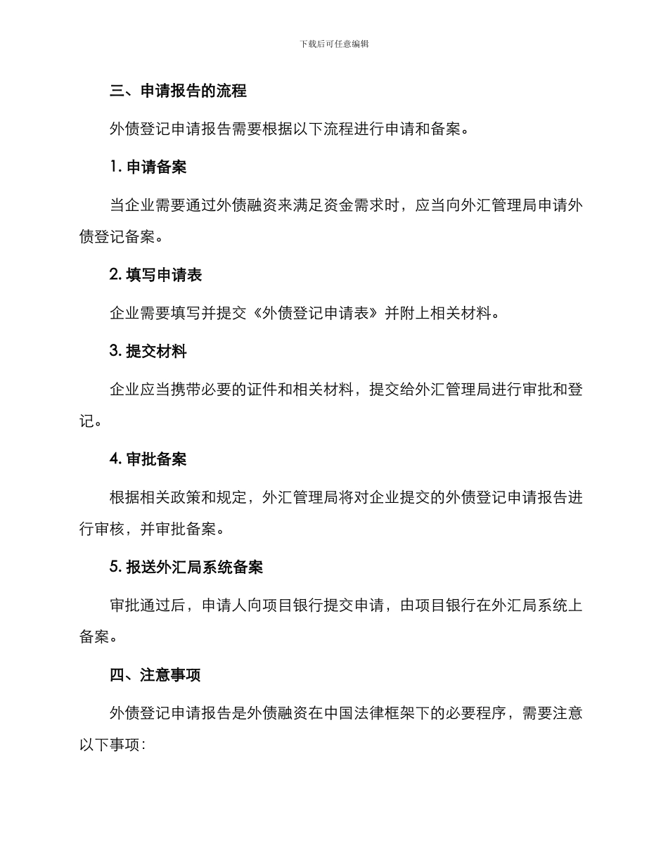 外债登记申请报告_第2页