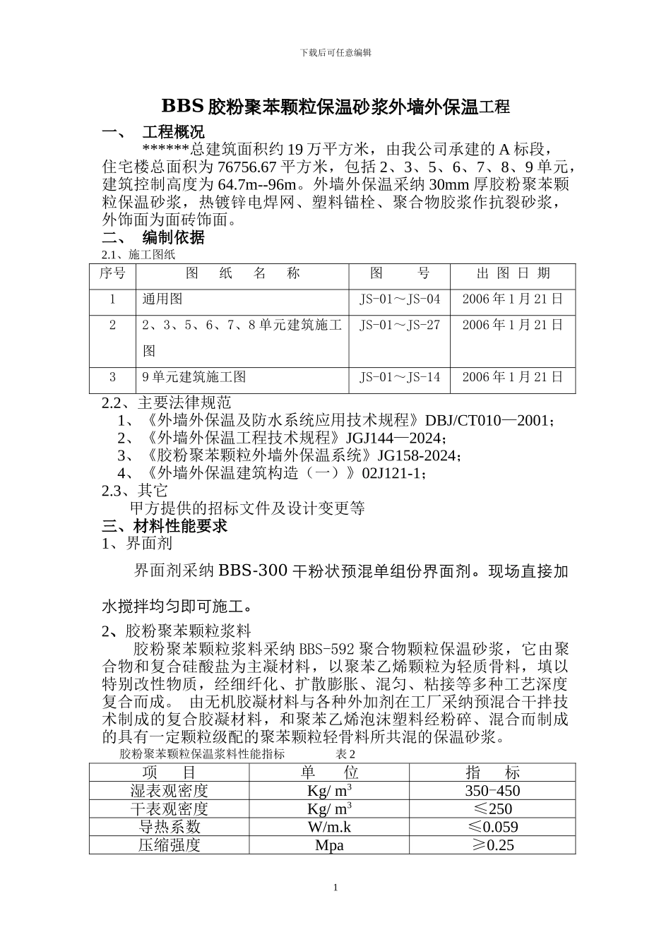 外墙保温工程施工方案_第1页