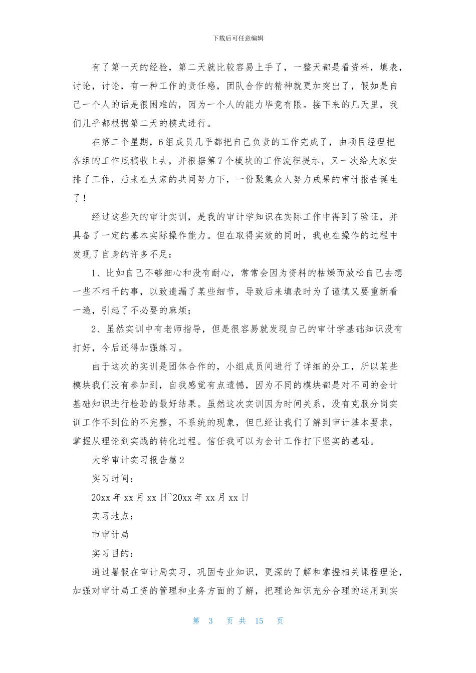 大学审计实习报告5篇_第3页