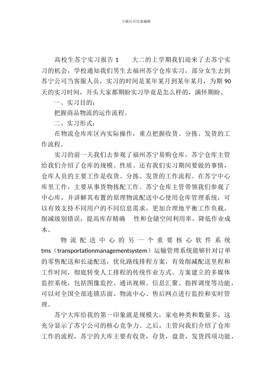 大学生苏宁实习报告_第2页