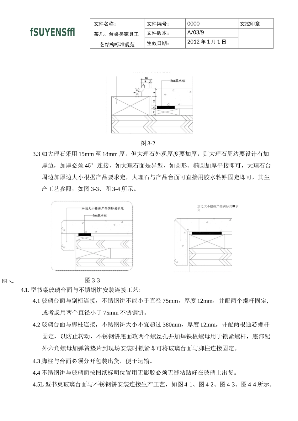(6)茶几、台桌类家具工艺结构标准_第3页