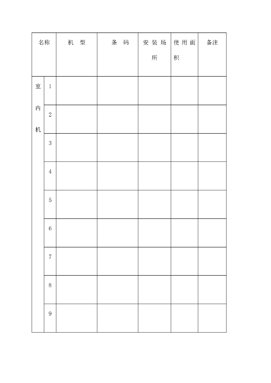 家用中央空调工程验收报告书_第3页