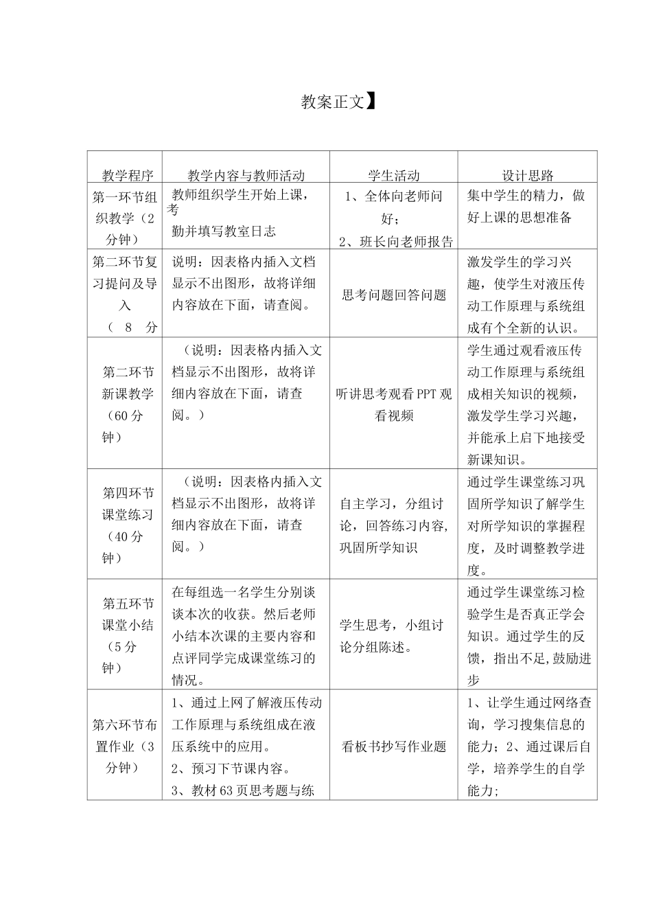 液压传动工作原理与系统组成-教案_第2页