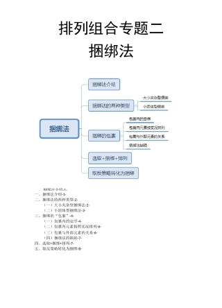 排列组合专题二 捆绑法