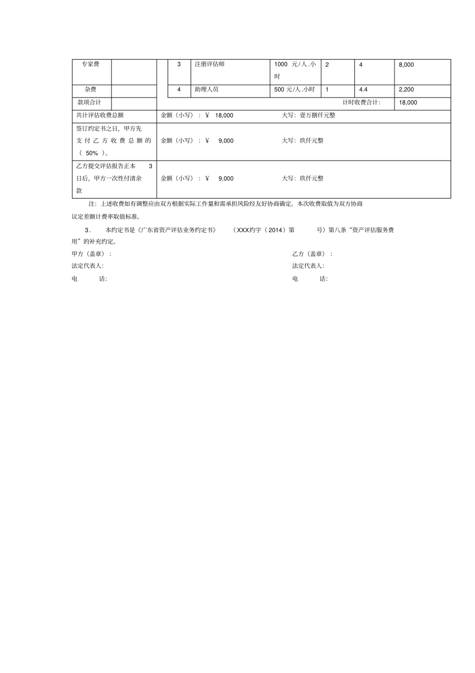 资产评价业务补充约定书_第2页