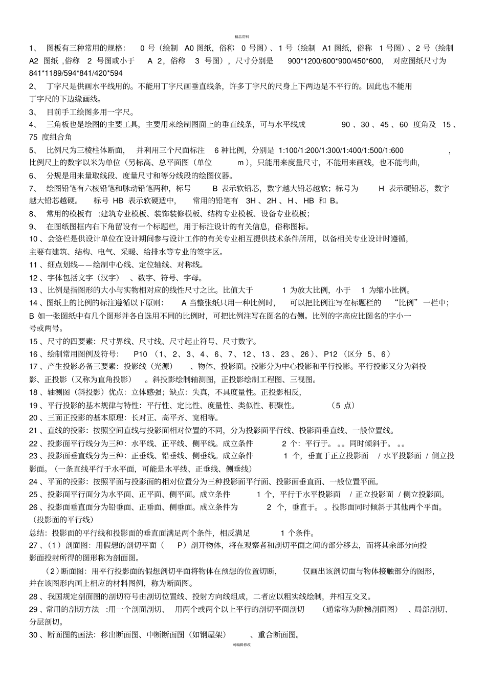 资料员专业基础知识2013权威笔记_第1页