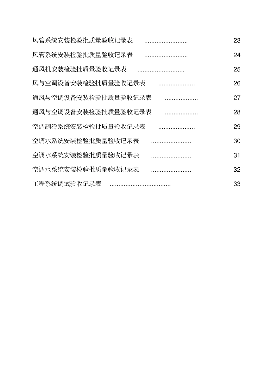 资料员通风专业表格大全_第2页