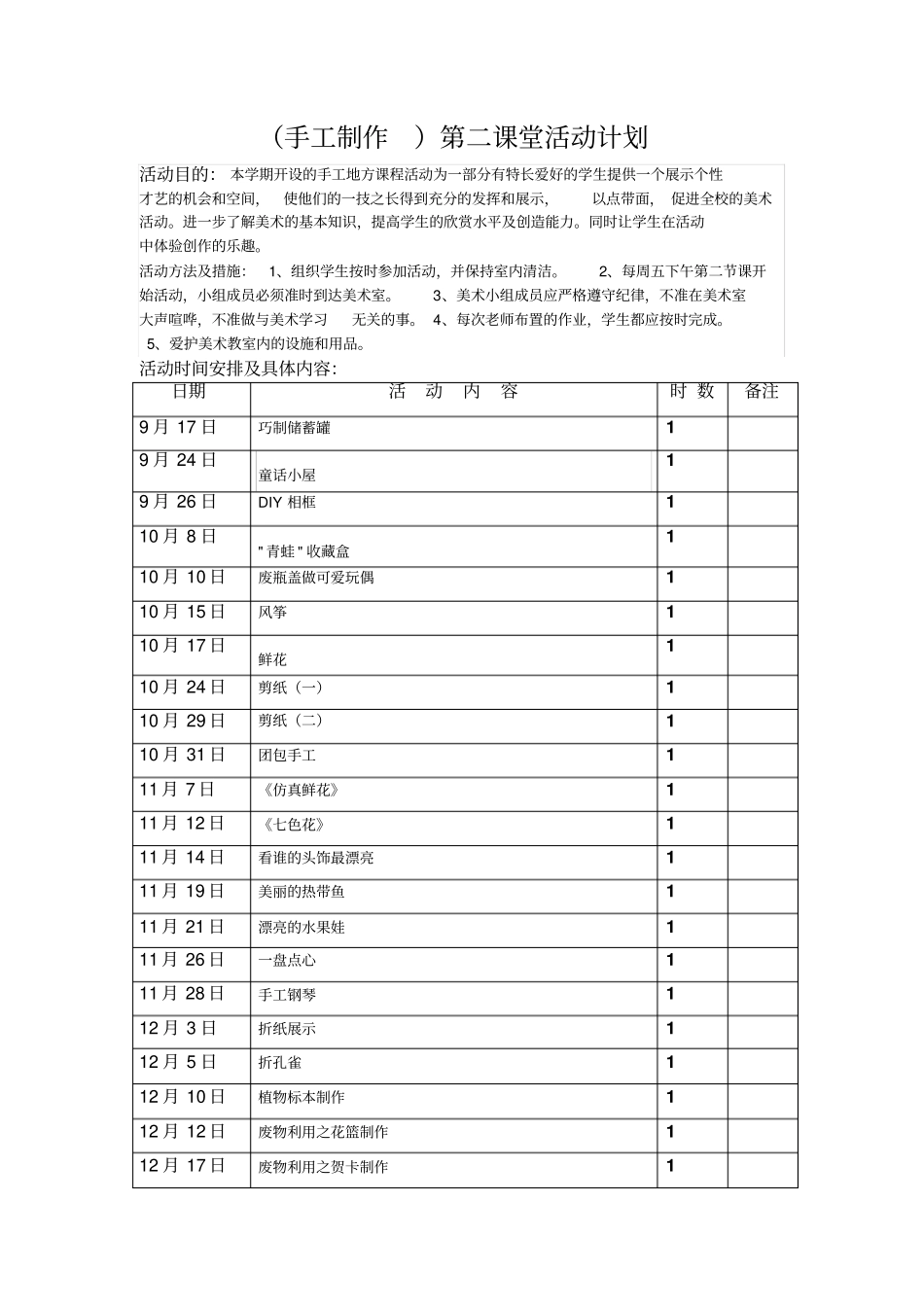 赵艳霞手工制作第二课堂活动案_第2页