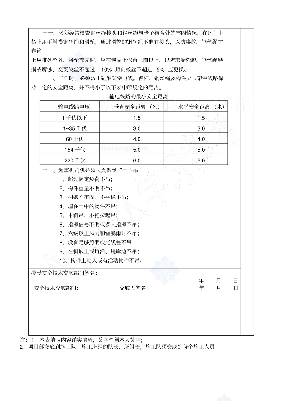 起重吊装作业安全技术交底_第2页