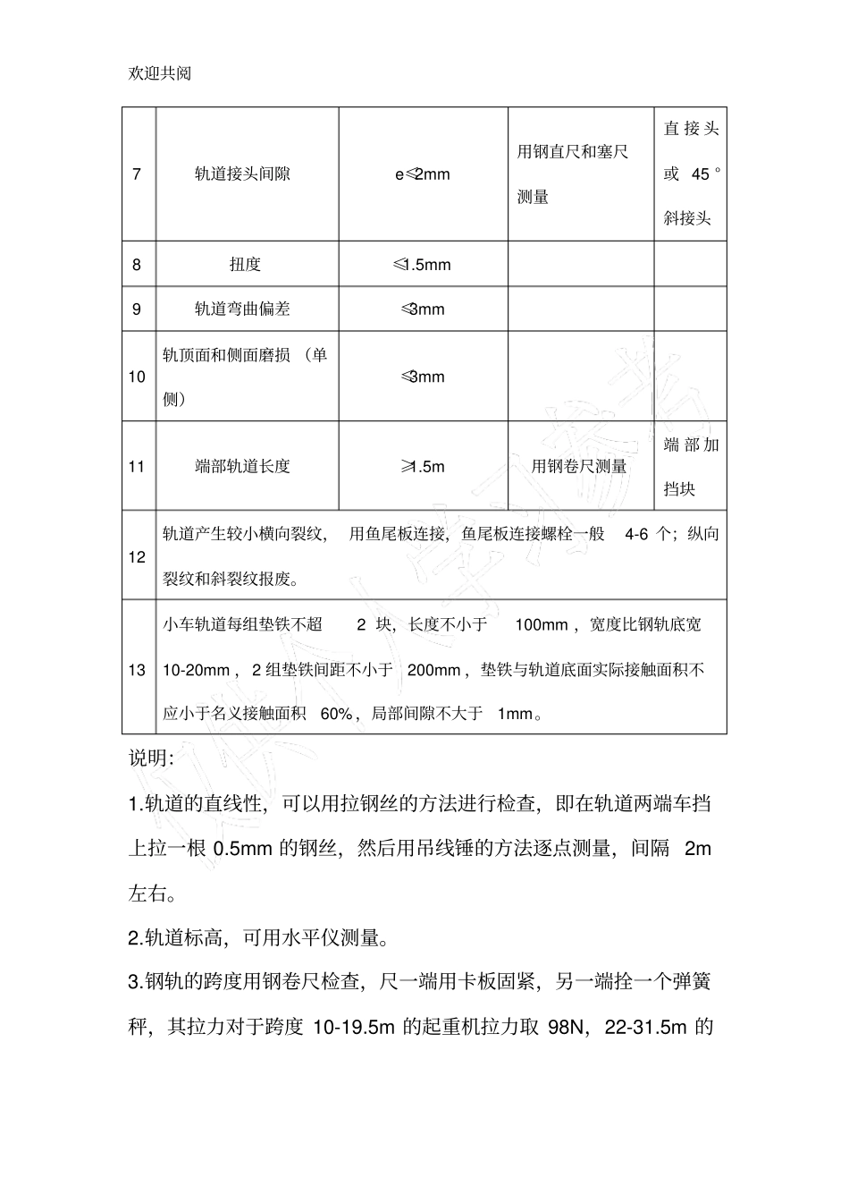 起重机轨道安装中国标准_第3页