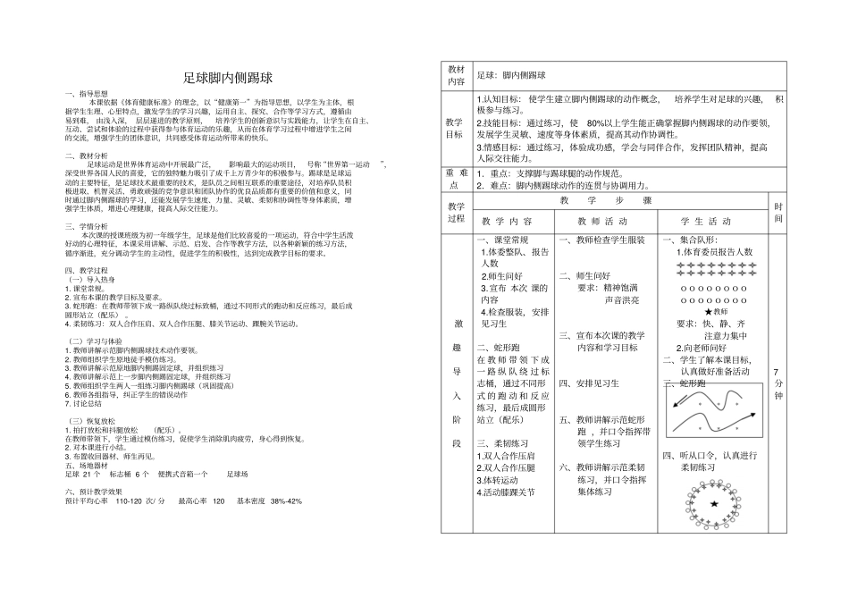 足球公开课教学设计_第1页