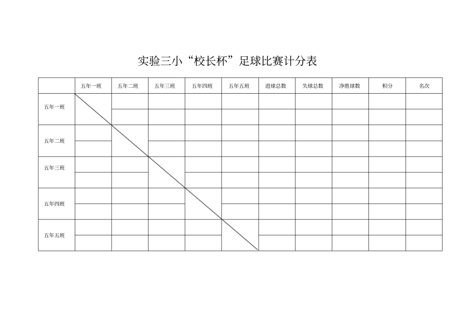 足球比赛计分表_第1页